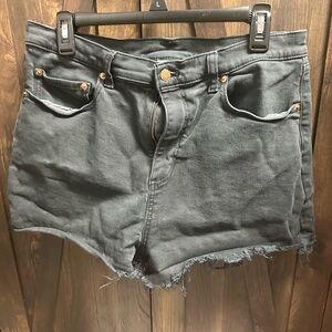 PINK Victoria's Secret Charcoal Jean Shorts